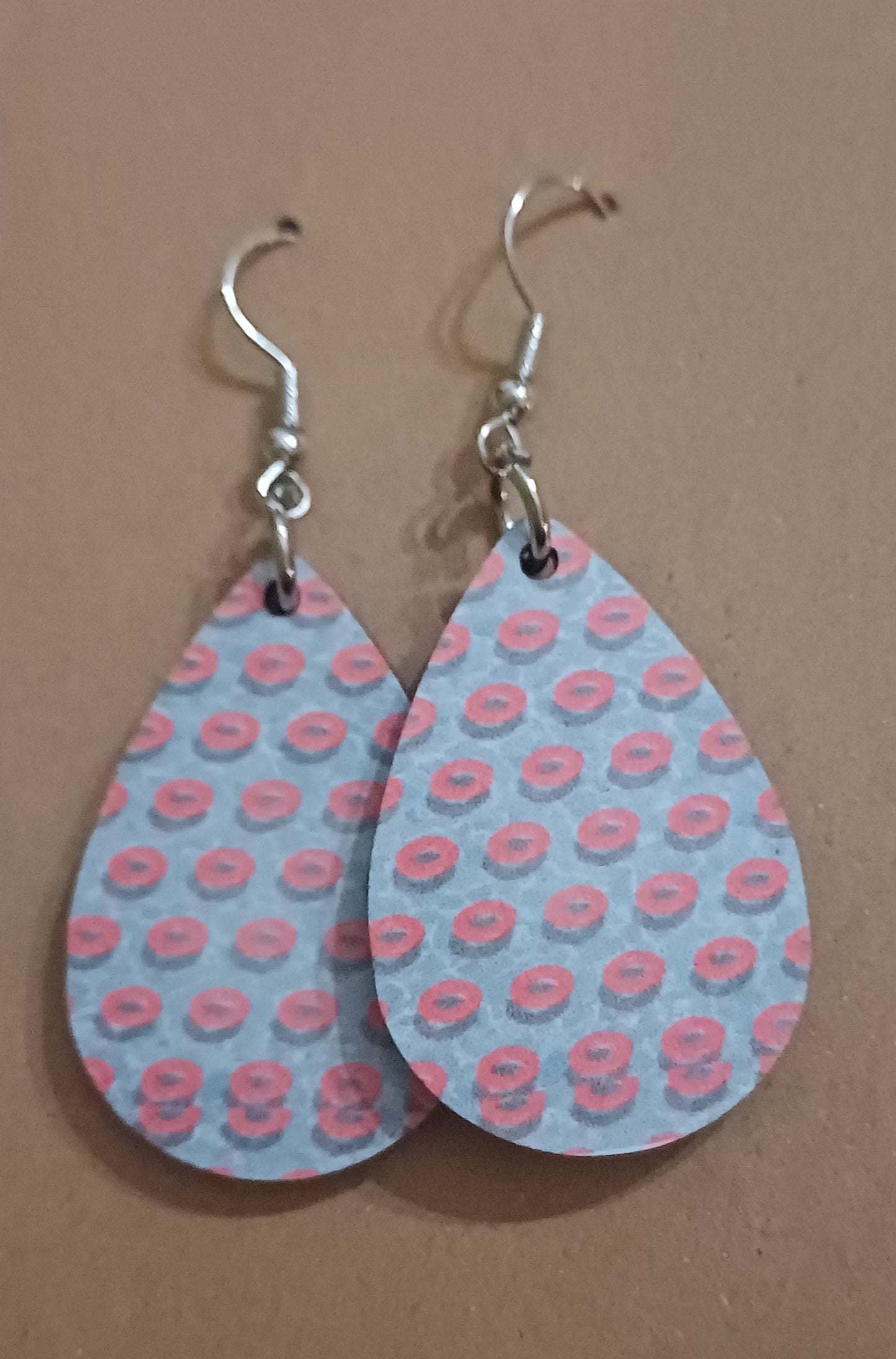 Wood Printed Earrings