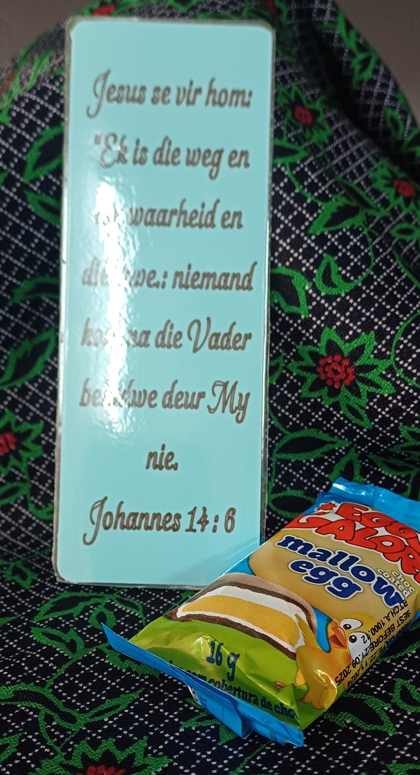 Scripture & Spring – Easter Bookmark with Verse and Egg Accent