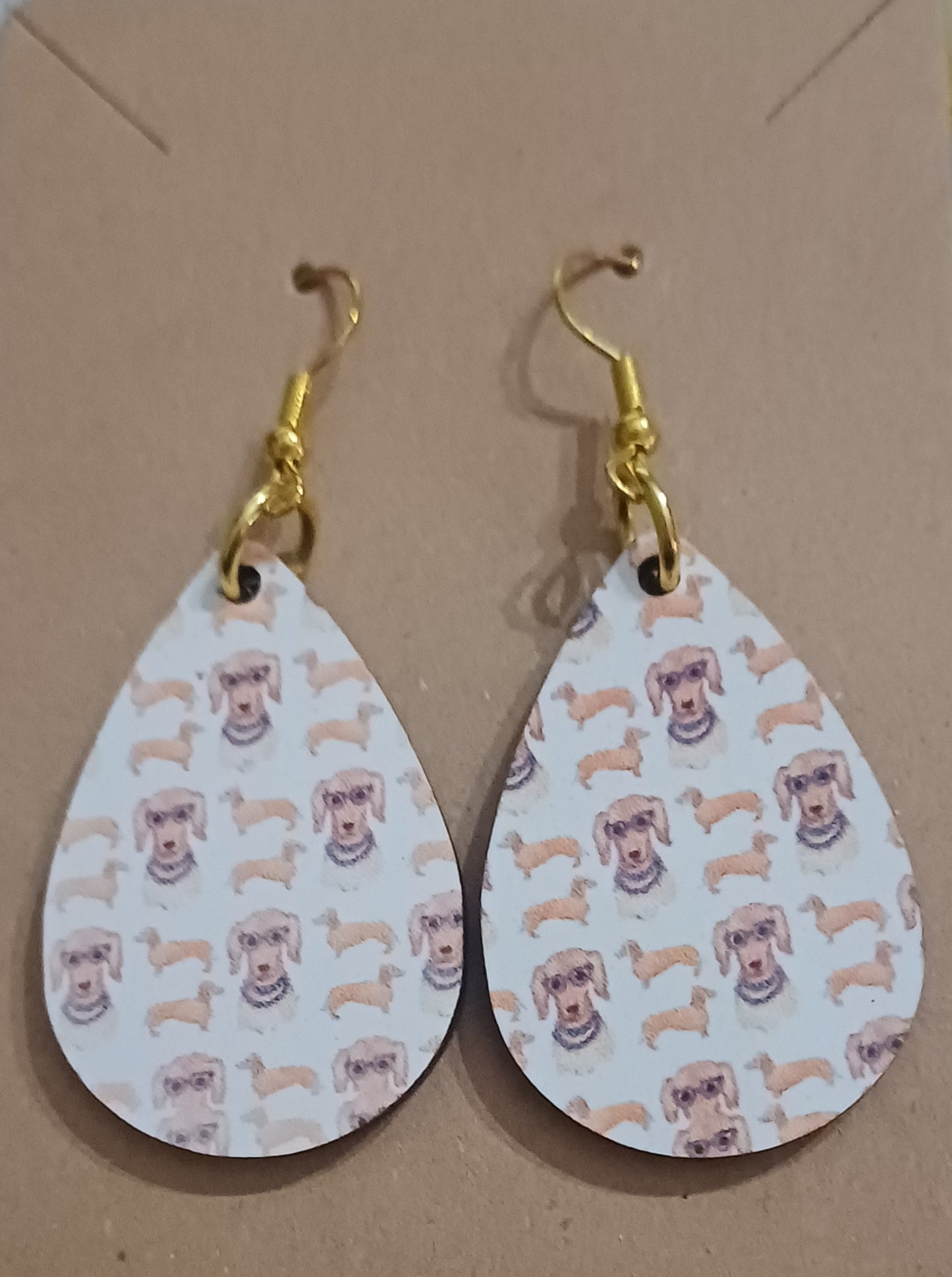 Wood Printed Earrings