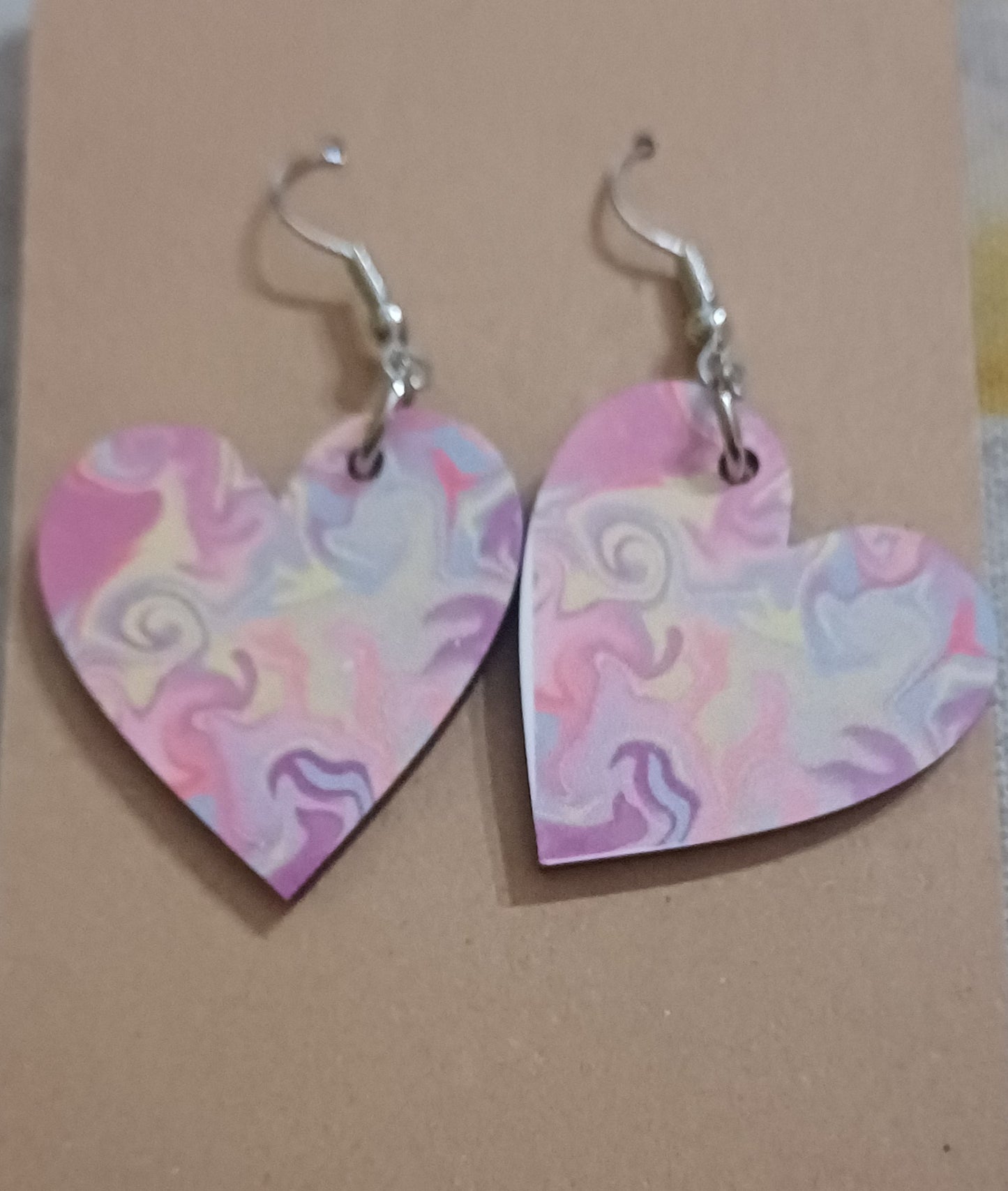 Wood Printed Earrings