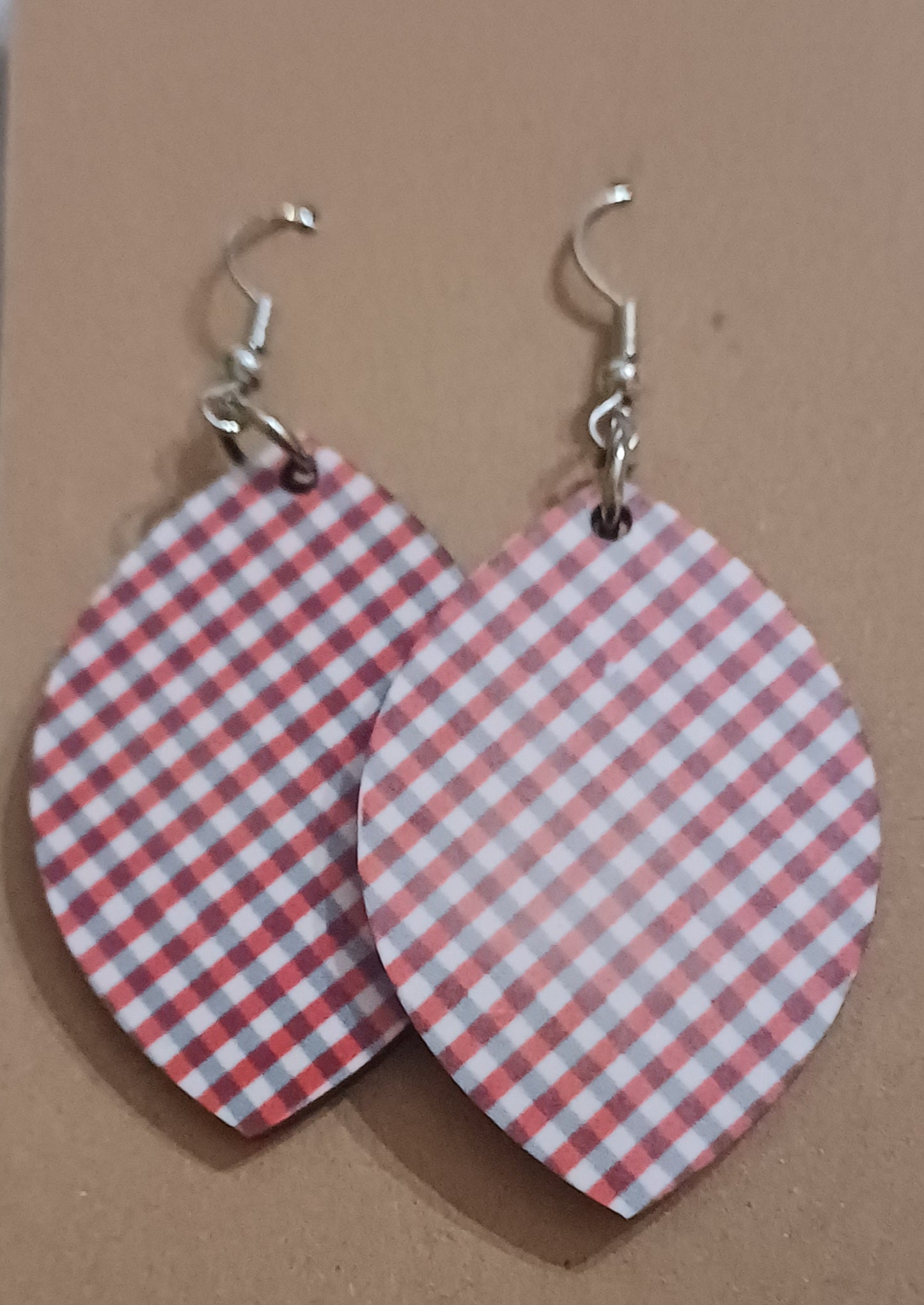 Wood Printed Earrings