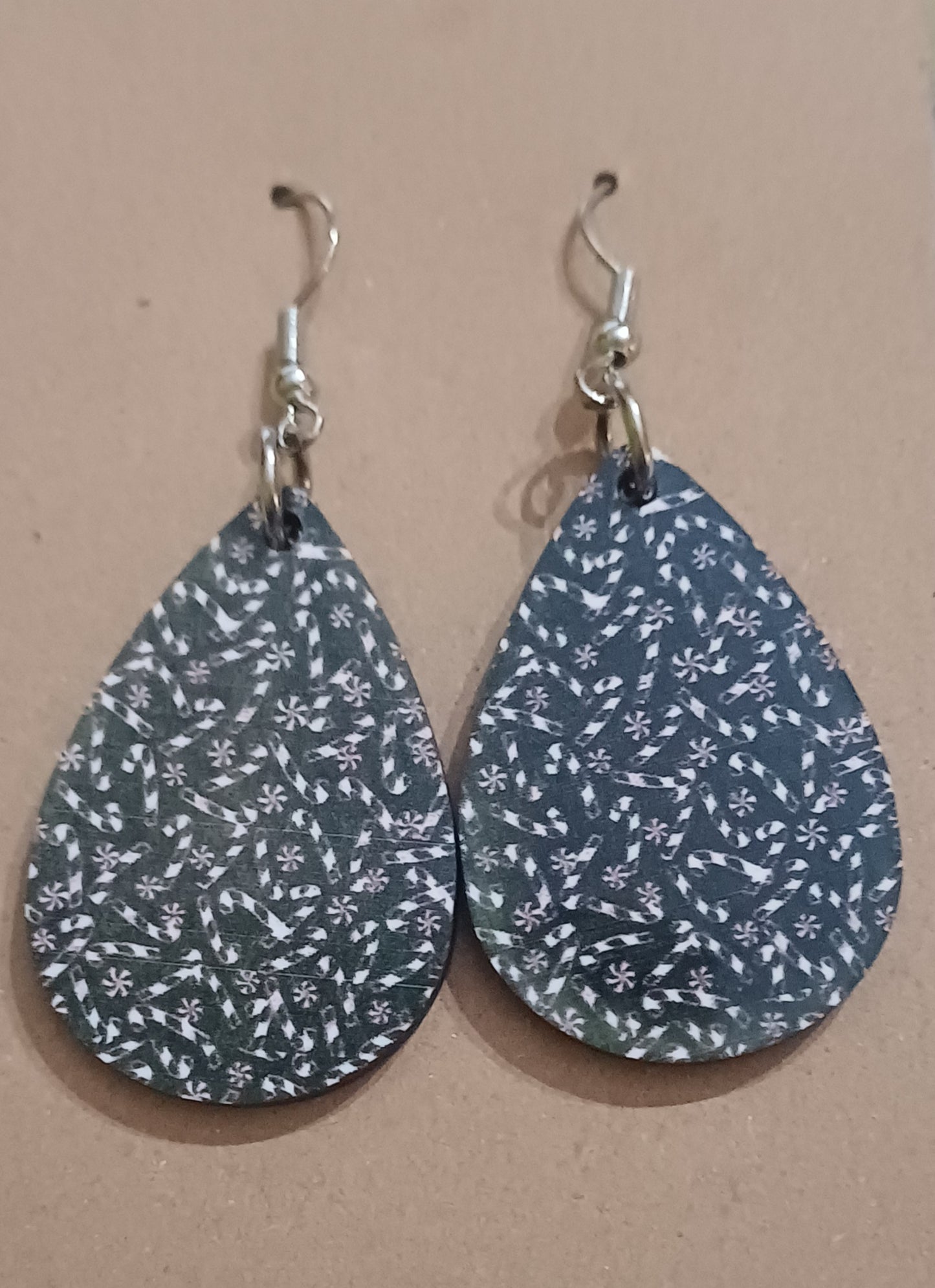 Wood Printed Earrings