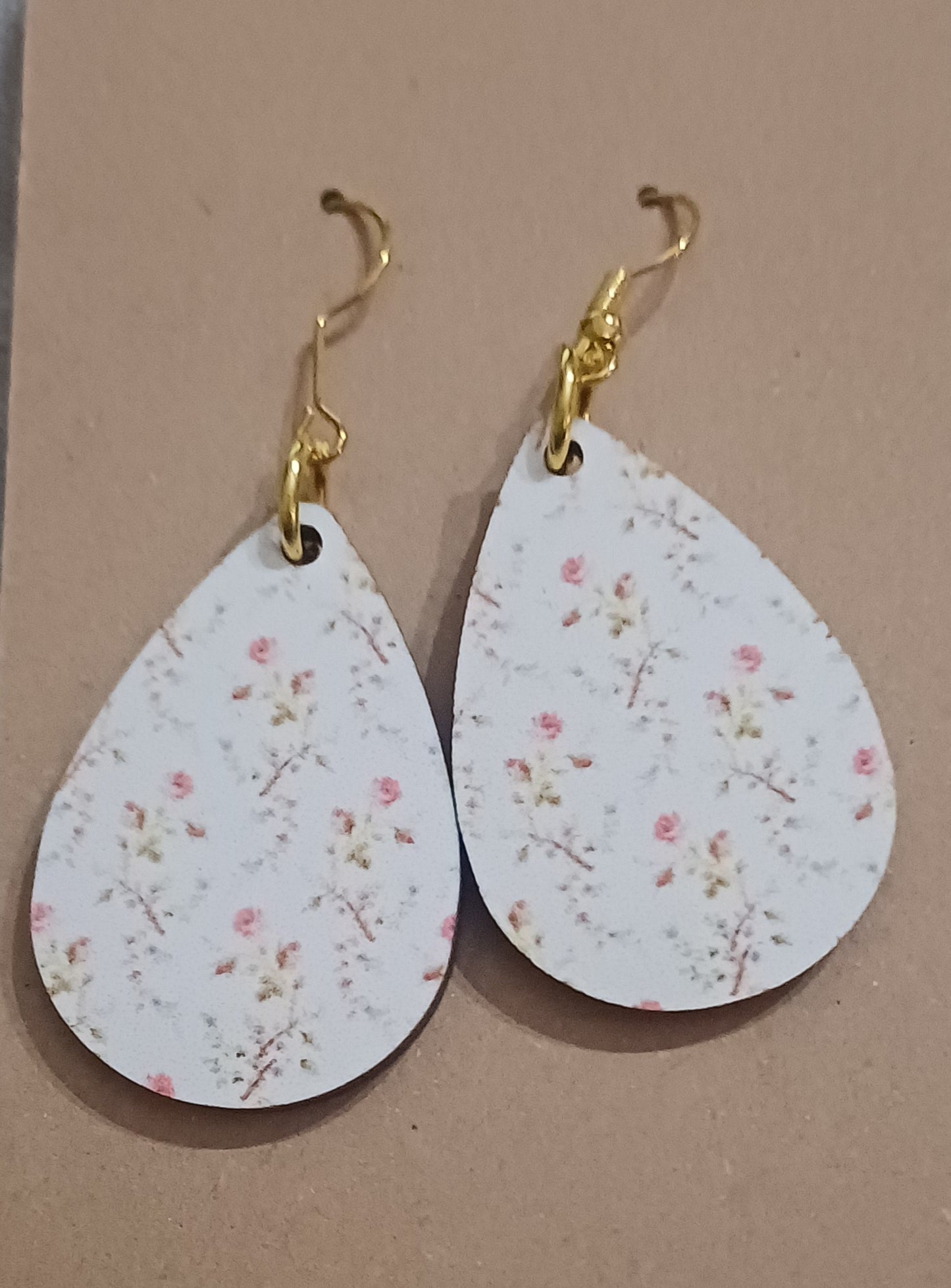 Wood Printed Earrings